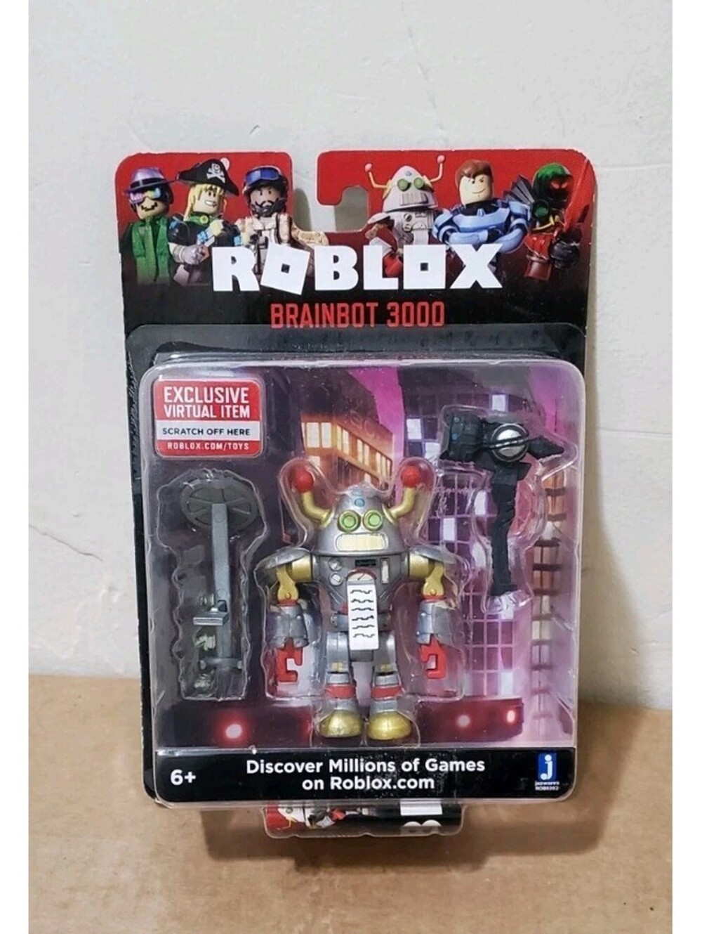 Roblox Brainbot 3000 Action Figure Series 1 Jazwares ROB0302 New Sealed w CODE
